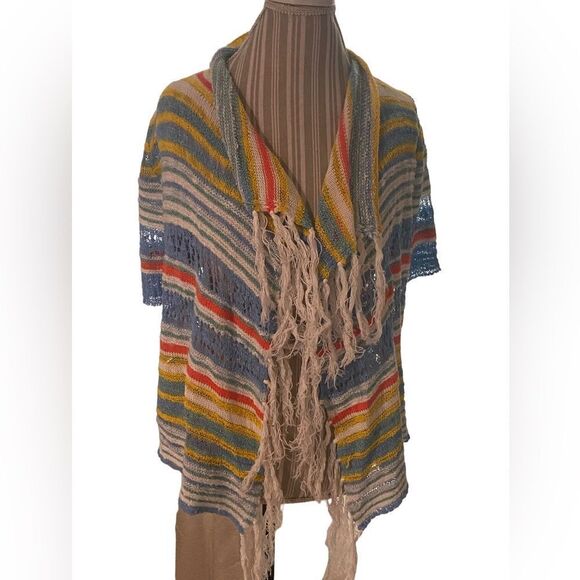 Ruby Red petite size PM striped vest cool look great condition - Picture 1 of 1